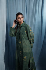 EcoCouture Patchwork Kurta - Green