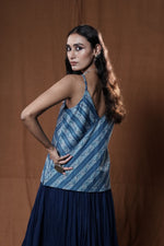 Khejri Strap Top : Indigo