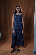 Khejri Butti Top : Indigo