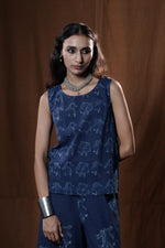 Khejri Butti Top : Indigo