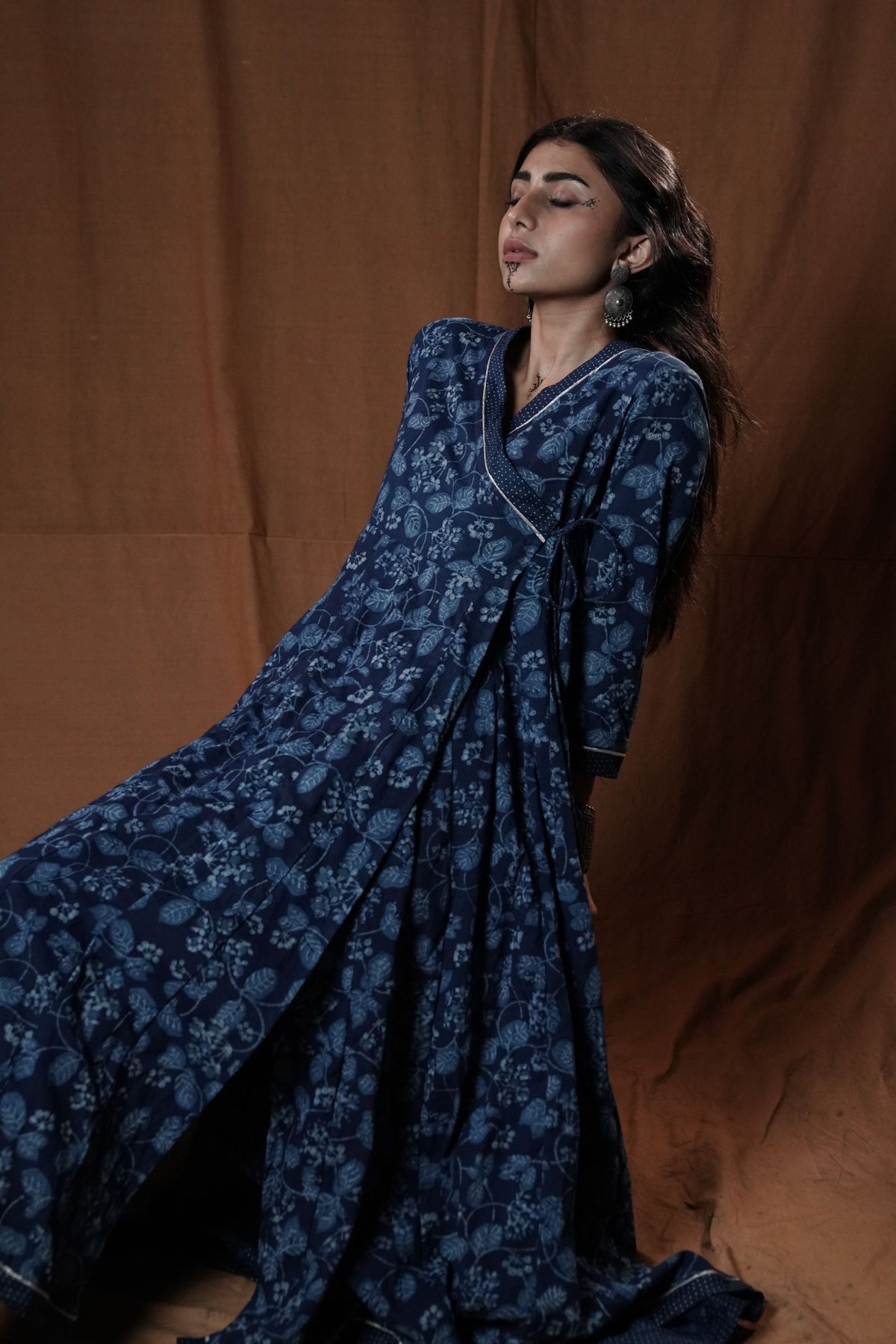 Khejri Angarkha Indigo